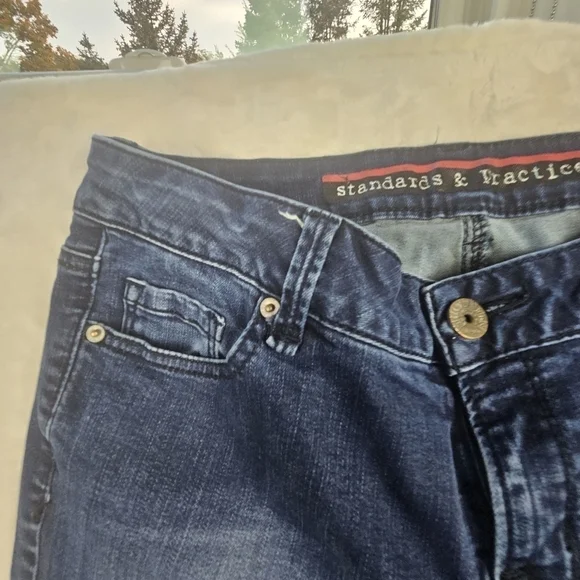 Standards & Practices Jeans 28 Women’s  Dark Wash Denim Rodeo Cowgirl Western - Picture 7 of 12